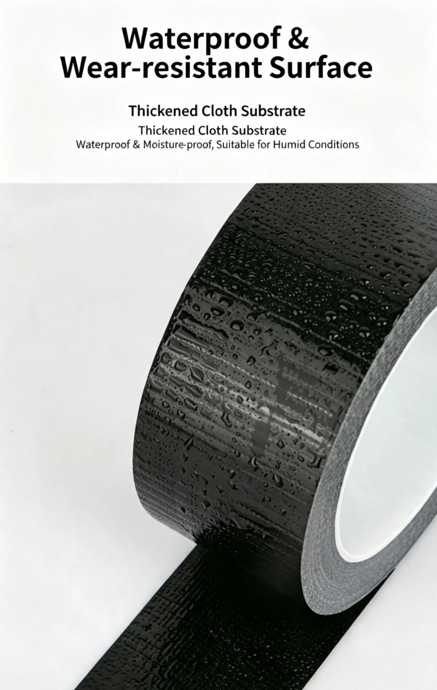 Heavy‑Duty Waterproof Gaffer Cloth Duct Tape For Sealing Repairing Bundling Construction