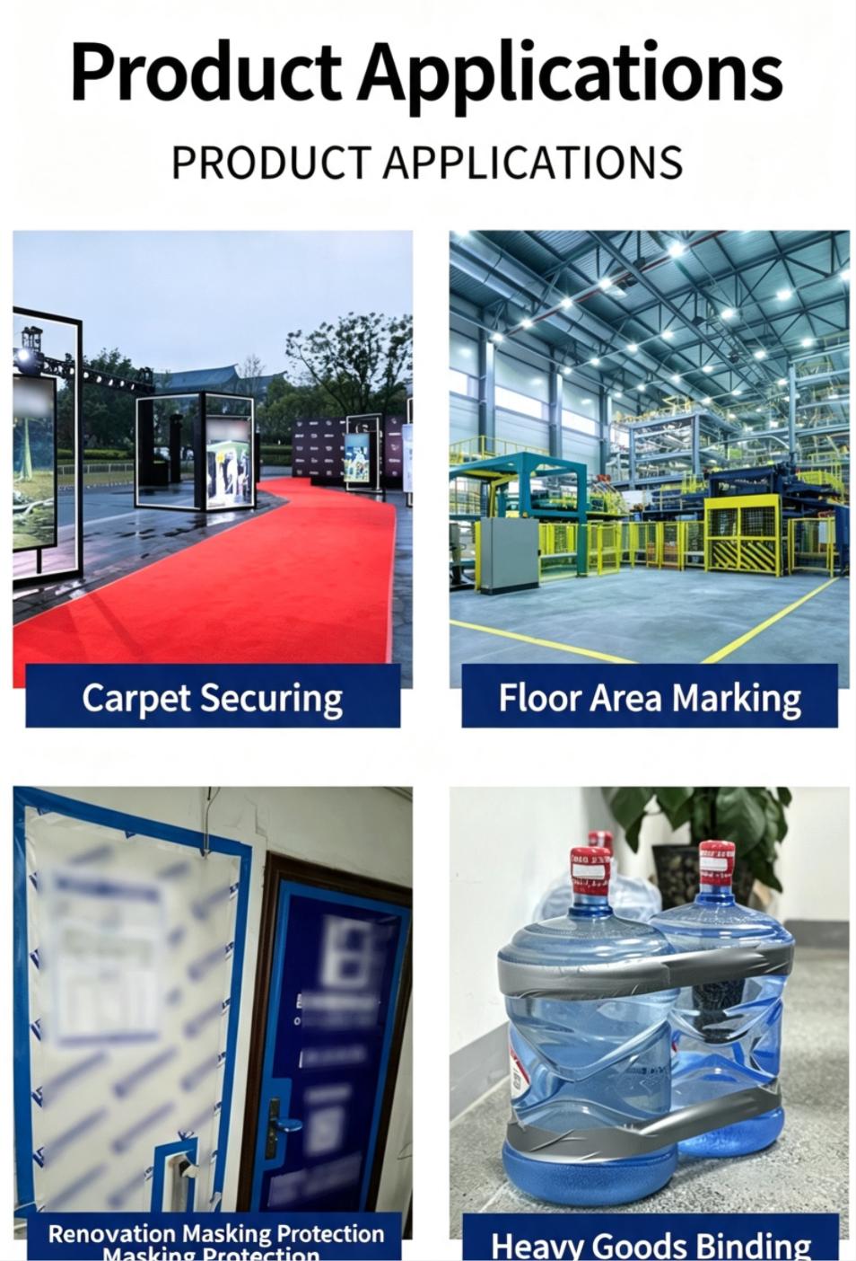 Heavy‑Duty Waterproof Gaffer Cloth Duct Tape For Sealing Repairing Bundling Construction