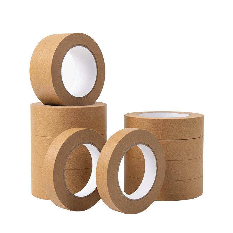 Brown crepe masking tape for house painting edges