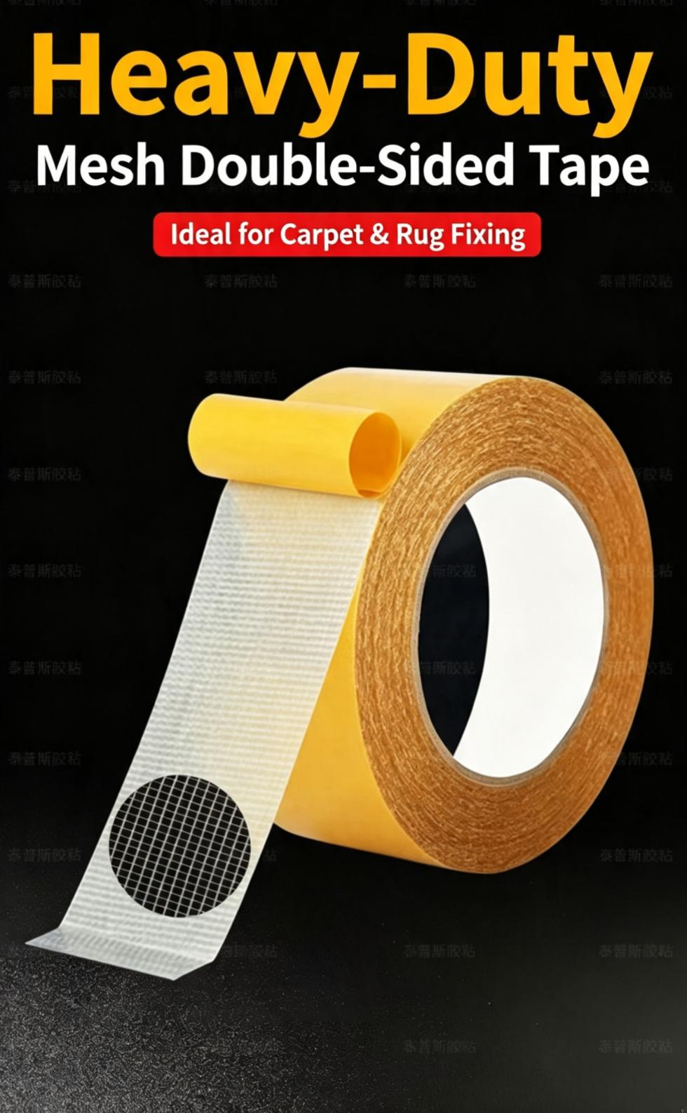 Low Residue Double Sided Duct Tape for Wedding Exhibition Carpet Fixing