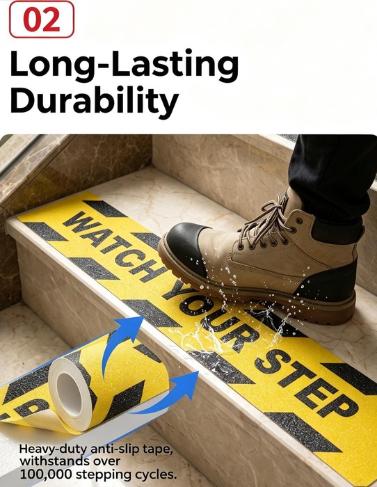 Non Skid Floor Protection Safety PVC Anti Slip Tape