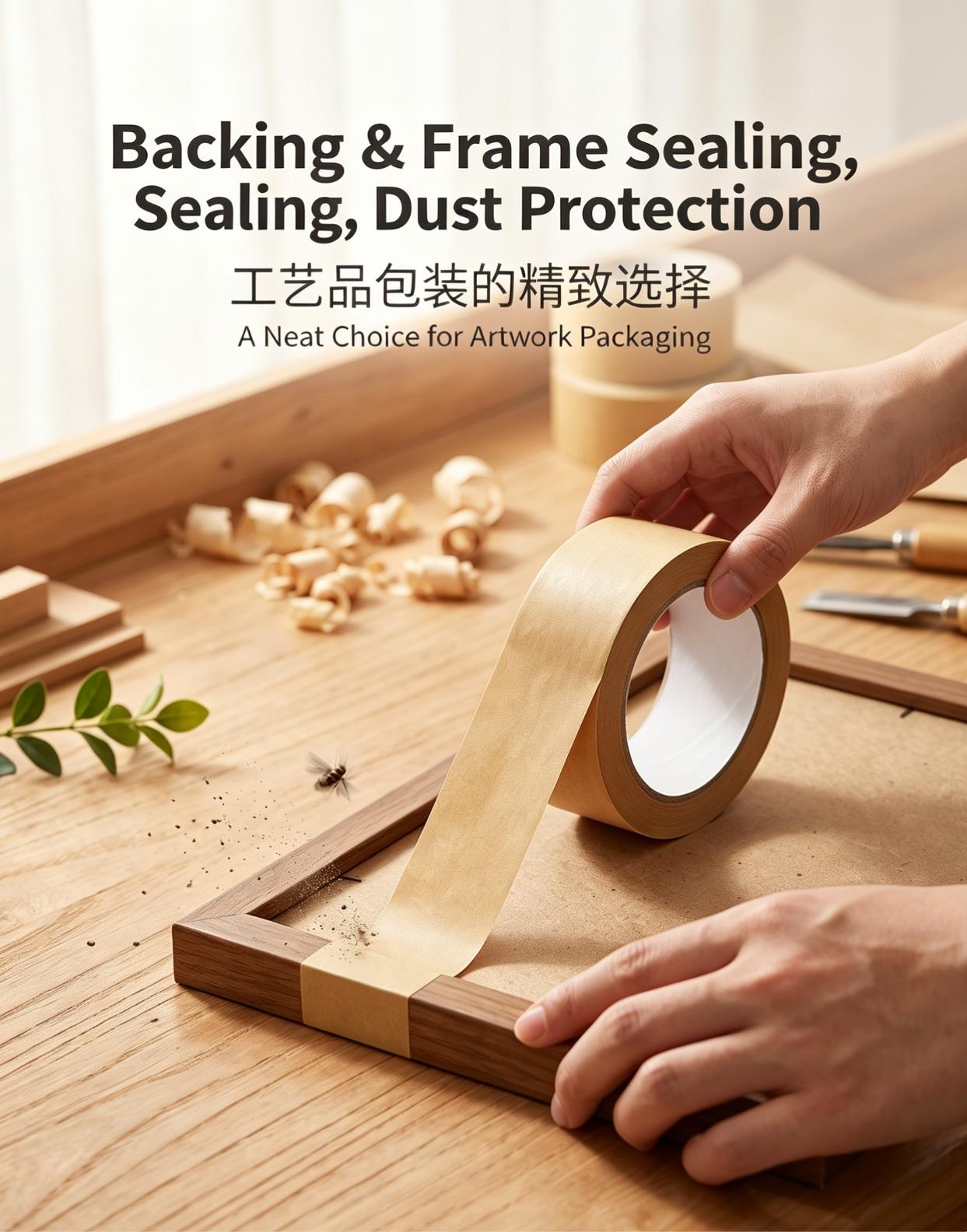 Waterproof PE Coated Self‑Adhesive Brown Kraft Paper Waterproof PE Coated Self‑Adhesive Brown Kraft Paper