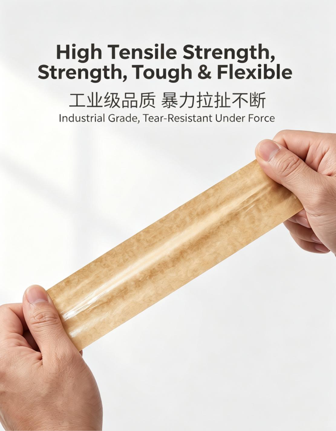 Waterproof PE Coated Self‑Adhesive Brown Kraft Paper Waterproof PE Coated Self‑Adhesive Brown Kraft Paper