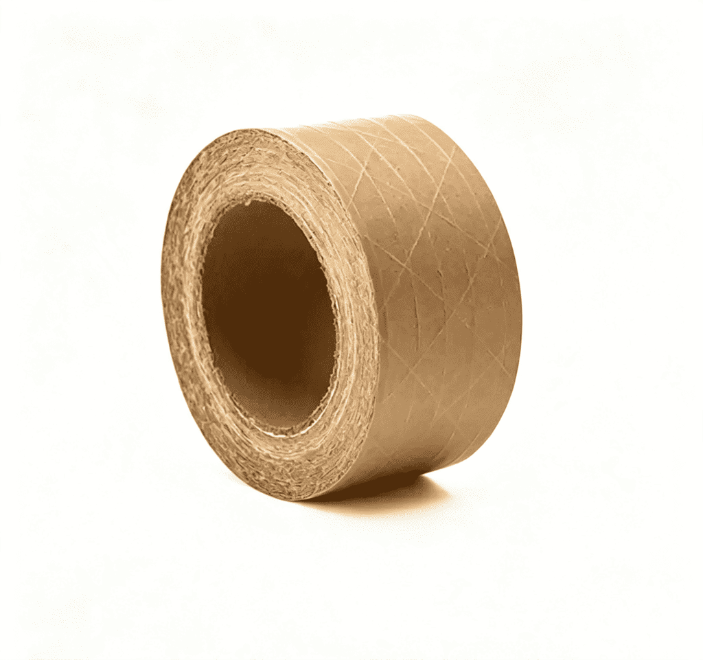 Fiberglass Reinforced Water Activated Kraft Paper Tape for Shipping Carton Sealing Fiberglass Reinforced Water Activated Kraft Paper Tape for Shipping Carton Sealing