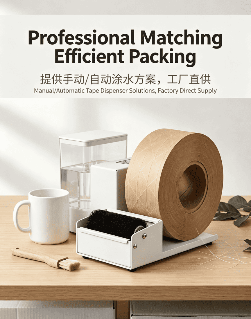 Fiberglass Reinforced Water Activated Kraft Paper Tape for Shipping Carton Sealing Fiberglass Reinforced Water Activated Kraft Paper Tape for Shipping Carton Sealing