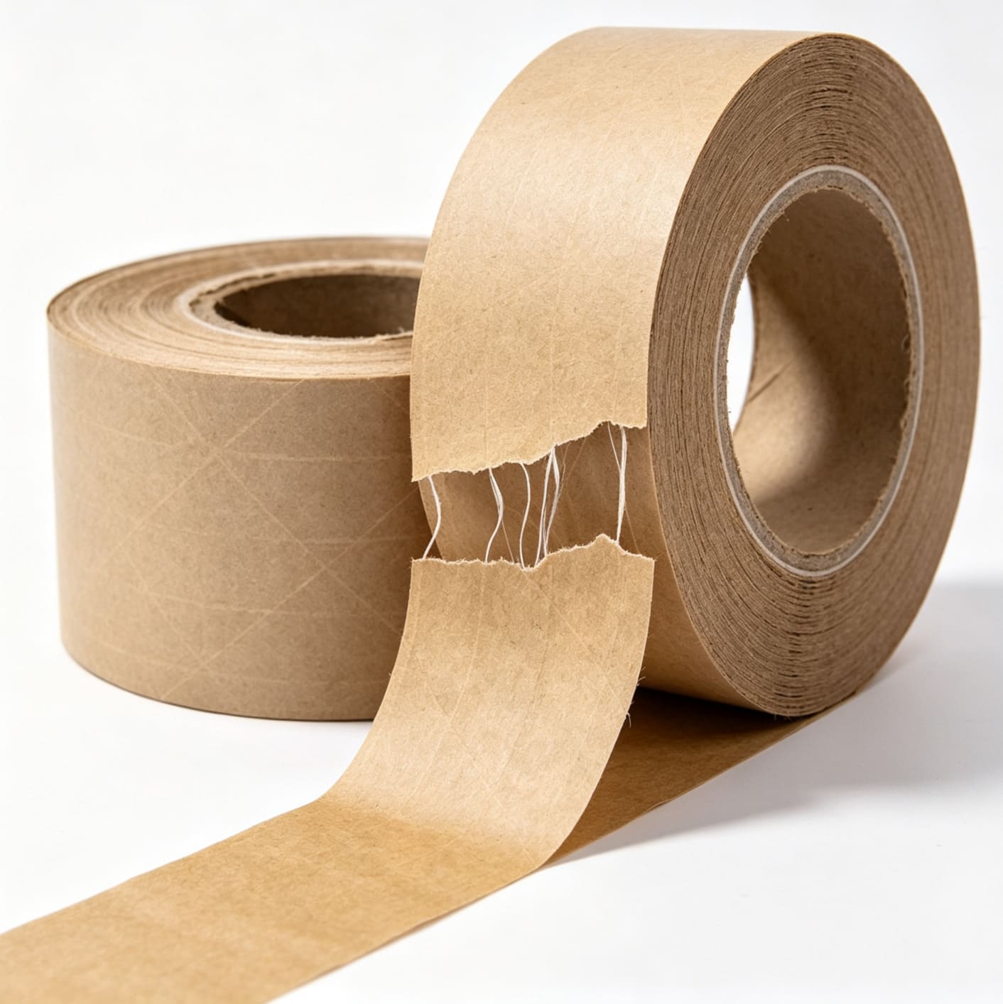 Self Adhesive Waterproof PE Film Laminated Fiber Reinforced Kraft Paper Tape Self Adhesive Waterproof PE Film Laminated Fiber Reinforced Kraft Paper Tape