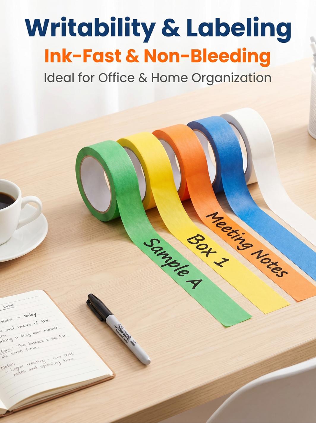 120°C High-Temperature UV-Resistant Crepe Paper Masking Tape 120°C High-Temperature UV-Resistant Crepe Paper Masking Tape