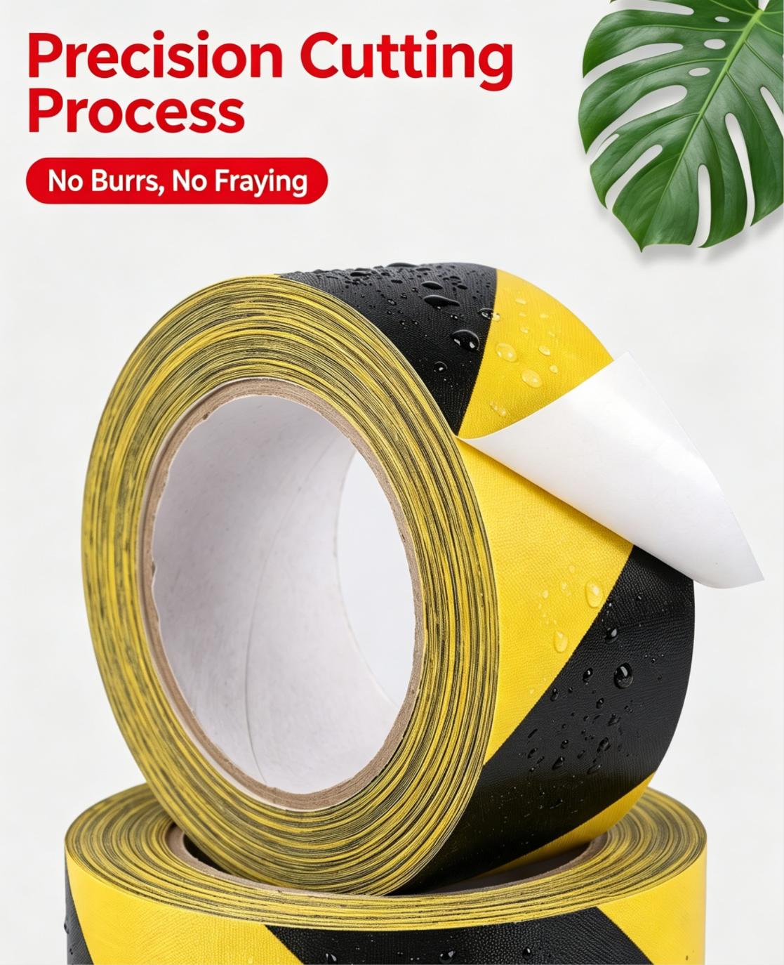 Black Yellow Diagonal Stripe Cloth Duct Warning Tape For Floor Safety Marking Black Yellow Diagonal Stripe Cloth Duct Warning Tape For Floor Safety Marking