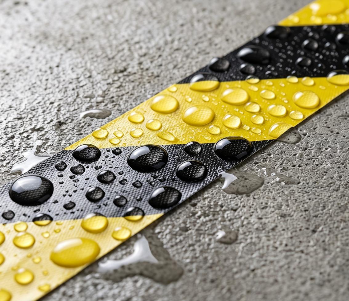 Black Yellow Diagonal Stripe Cloth Duct Warning Tape For Floor Safety Marking Black Yellow Diagonal Stripe Cloth Duct Warning Tape For Floor Safety Marking