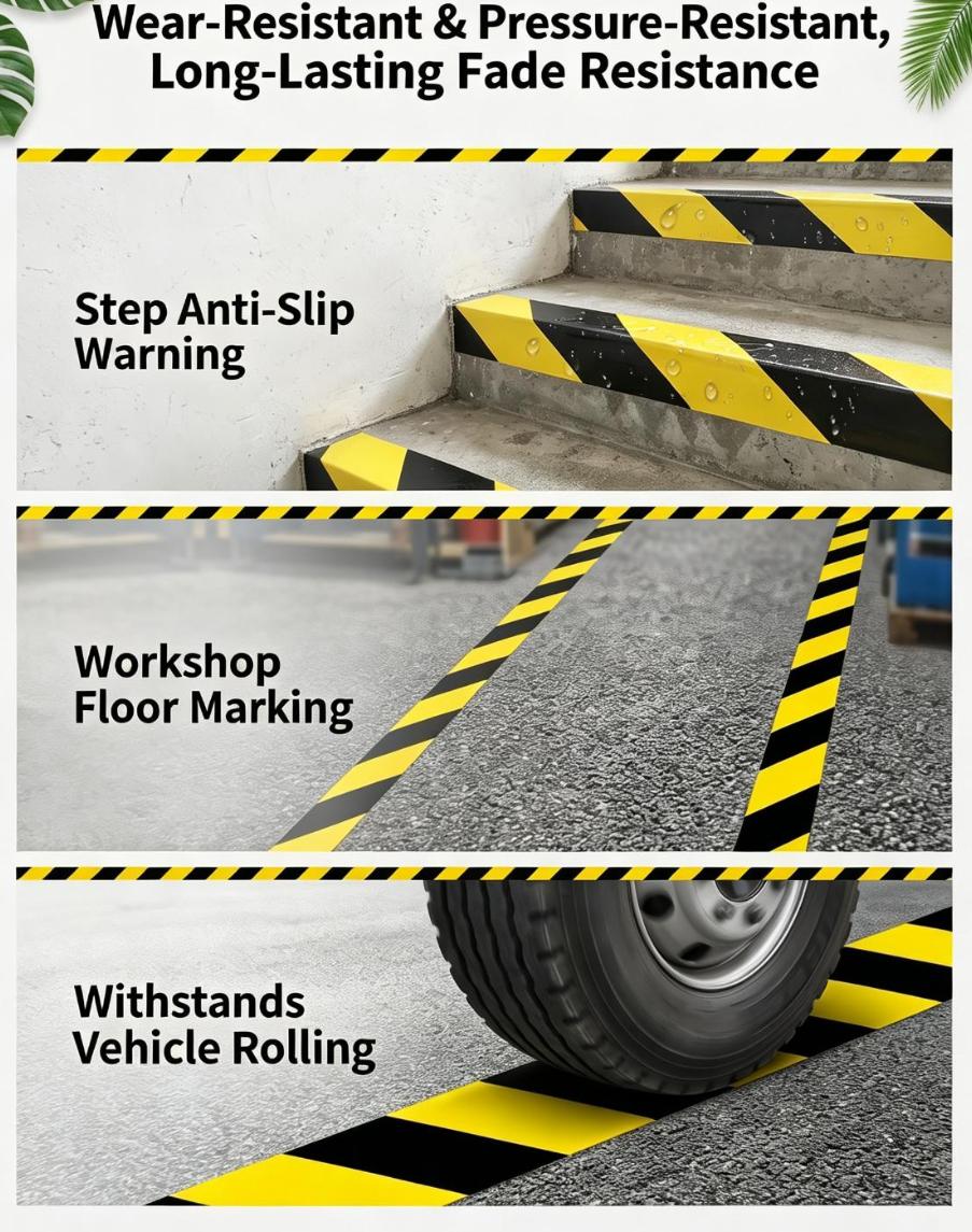 Black Yellow Diagonal Stripe Cloth Duct Warning Tape For Floor Safety Marking Black Yellow Diagonal Stripe Cloth Duct Warning Tape For Floor Safety Marking