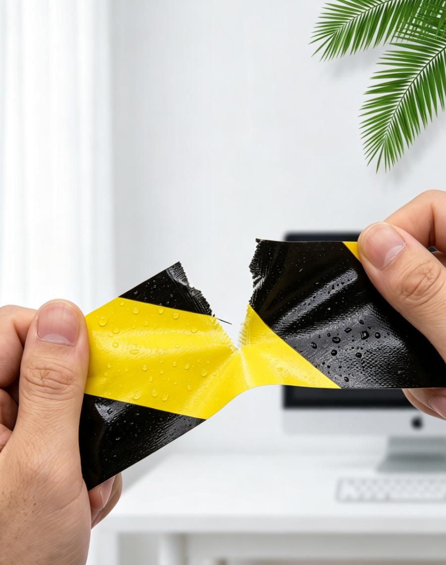 Black Yellow Diagonal Stripe Cloth Duct Warning Tape For Floor Safety Marking Black Yellow Diagonal Stripe Cloth Duct Warning Tape For Floor Safety Marking