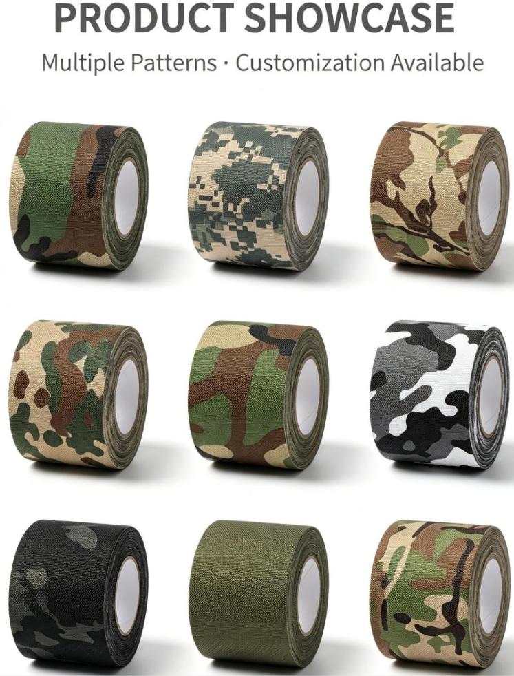 Camouflage Waterproof Hand‑Tear Cloth Tape for Outdoor Hunting Tactical Gear Repair Camouflage Waterproof Hand‑Tear Cloth Tape for Outdoor Hunting Tactical Gear Repair