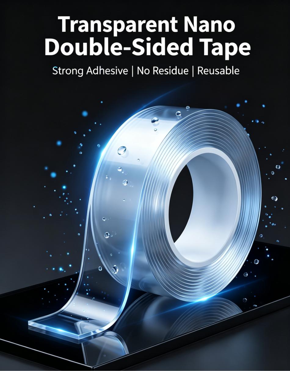 Transparent Double Sided Nano Grip Tape