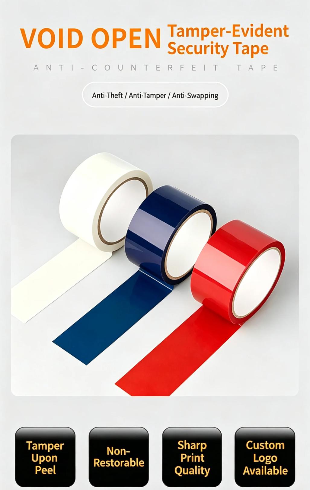 Anti-Counterfeit Sealing Tamper Evident VOID Security Tape Anti-Counterfeit Sealing Tamper Evident VOID Security Tape