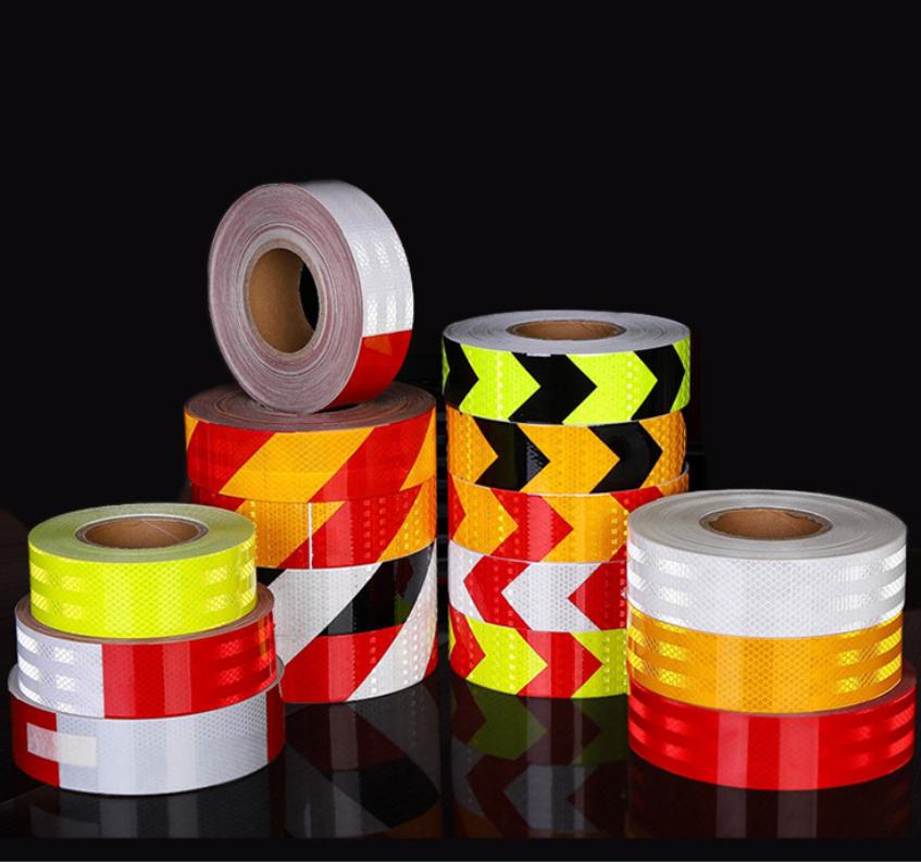 High Visibility PVC Reflective Adhesive Tape for Car Truck Trailer Safety Warning High Visibility PVC Reflective Adhesive Tape for Car Truck Trailer Safety Warning