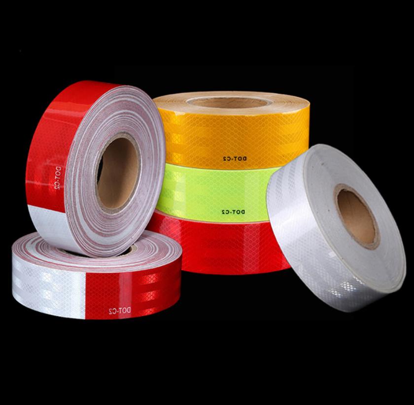 PET Reflective Film Tape Waterproof Durable Safety Warning Reflective Sticker Tape PET Reflective Film Tape Waterproof Durable Safety Warning Reflective Sticker Tape