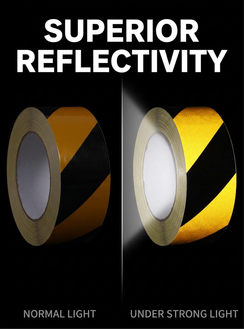 High Intensity Self Adhesive Waterproof PET Glass Microsphere Reflective Tape High Intensity Self Adhesive Waterproof PET Glass Microsphere Reflective Tape