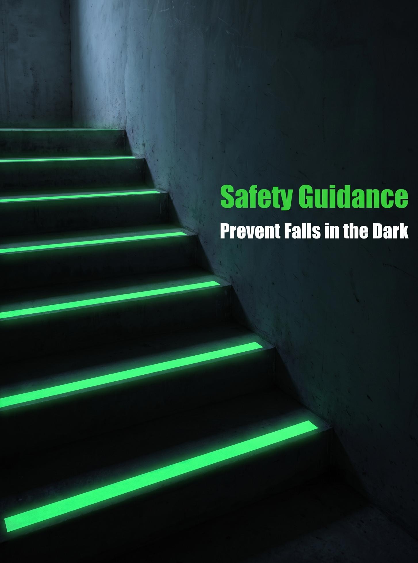 Self-Adhesive Photoluminescent Safety Warning Tape Glow in the Dark Self-Adhesive Photoluminescent Safety Warning Tape Glow in the Dark