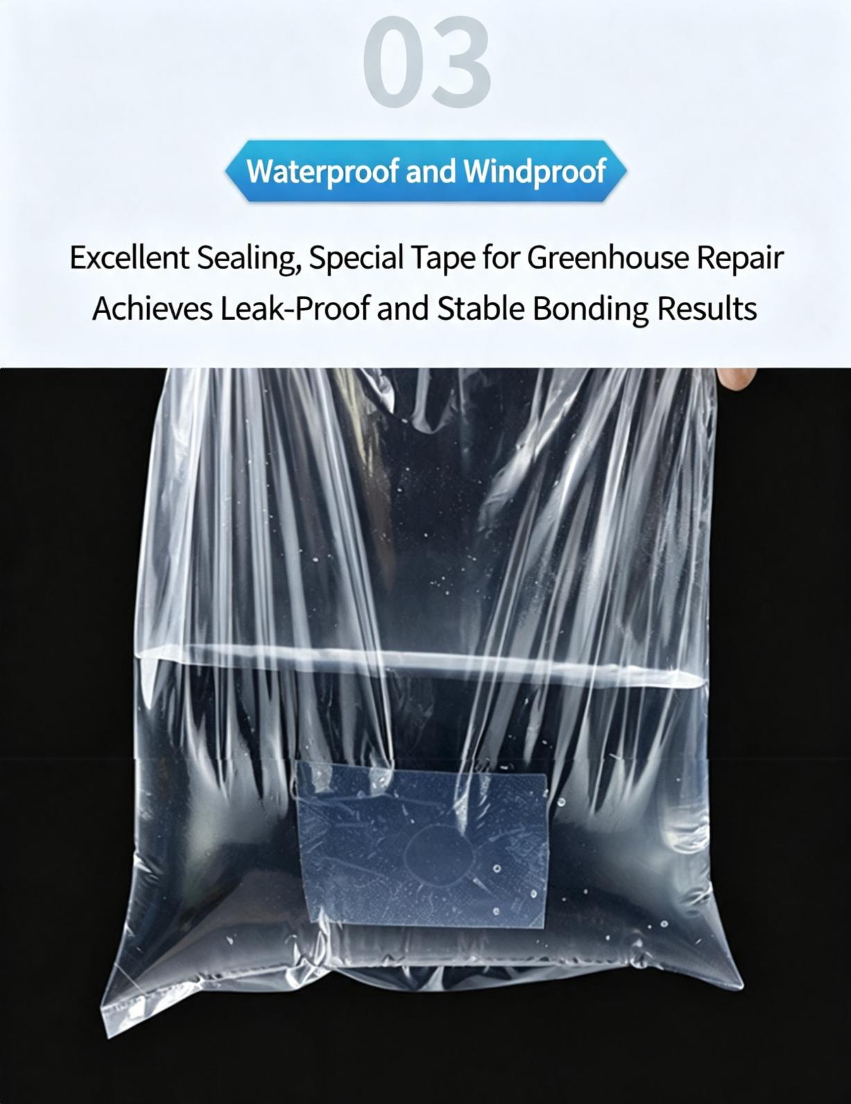 Waterproof UV‑Resistant Cold‑Heat Resistant PE Greenhouse Film Repair Tape Waterproof UV‑Resistant Cold‑Heat Resistant PE Greenhouse Film Repair Tape